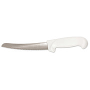 Crestware Bread Knife, Serrated, 10 in. L, White KN21