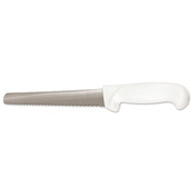 Crestware Bread Knife, Straight, 10 in. L, White KN22