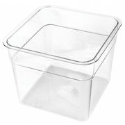 Crestware Round Storage Container, Clear, 4 "D SQC2