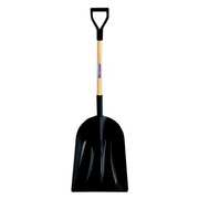 Westward #12 Scoop Shovel, Plastic Blade, 30 in L Black Wood Handle 45GV20