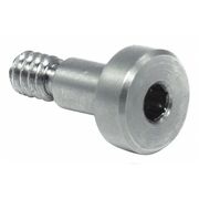 Zoro Select Shoulder Screw, 1/4"-20 Thr Sz, 3/8 in Thr Lg, 3/8 in Shoulder Lg, 316 Stainless Steel STR40251C06H