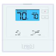 Pro1 Iaq Non-Programmable Thermostat, 2 H 1 C, Wall Mount, Hardwired/Battery, 24VAC T621-2