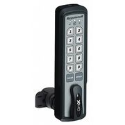 Compx Regulator Electronic Keyless Lock, Black, 1.437 in. REG-S-V-5-BLK