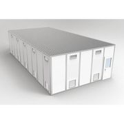 Porta-Fab 4-Wall Cleanroom Modular In-Plant Office, 10 ft 1 3/4 in H, 40 ft 4 1/2 in W, 20 ft 4 1/2 in D 8CR2040
