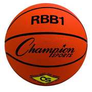Champion Sports Official Size Pro Rubber Basketball, Size 7 RBB1
