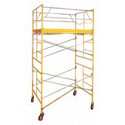 Bil-Jax Scaffold Tower, Aluminum, Steel, Wood, 2,000 lb Load Capacity, 2 to 11 ft Platform Height 6004C-10X10RT