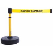 Banner Stakes Barrier System, Closed for Maintenance PL4090