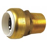 Zoro Select Male Adapter, 1" Tube Size, Brown UIP140