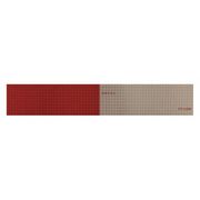 Oralite Reflective Tape, Red/White, 12 in.L, 2 in.W 18359