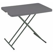 Iceberg Rectangle IndestrucTableÃ‚Â® Classic Folding Table, Charcoal - 30" x 20" Personal, Charcoal 65491