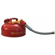 Eagle Mfg 1 gal Red Galvanized Steel Type II Safety Can Flammables U211S