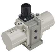 Smc Booster Regulator, 1/4 In. NPT VBA10A-N02GN-Z