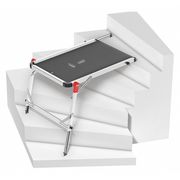 Hailo Ladder Platform, 330 lb. Ld Cap., Aluminum 9940-001