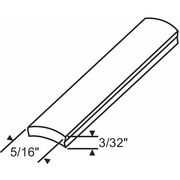 Zoro Select Flat Spline, Black, Overall 1000 ft. L 16-240BM