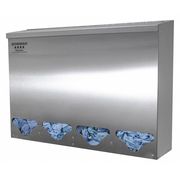 Bowman Dispensers Bulk Dispenser, 4 Compartments, Silver BK314-0300