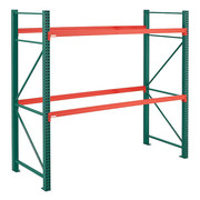 Steel King Pallet Rack Starter Unit, Teardrop, Roll Formed Style, 10 ft H, 126 in W, 48 in D AG48120M550120S