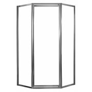 Fgi Shower Door, 16-3/4" x 24" x 16-3/4" Size TDNA0470-CL-SV