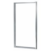 Fgi Shower Door, Aluminum, Silver, 35" x 65" Sz TDSW3565-CL-SV