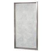 Fgi Shower Door, Aluminum, Gray, 33" x 65" Sz TDSW3365-OB-BN