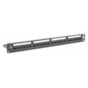 Hubbell Premise Wiring Patch Panel, 1.72in.H, 5e Category, Steel HP5E24E