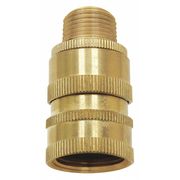 Sani-Lav Hose Adapter, Brass, 3/4in Female GHT Inlt N18