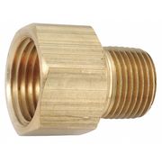 Zoro Select Lead Free Brass Adapter, MNPT x FNPT, 3/8" Pipe Size 706120-0606