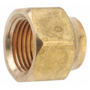 Zoro Select 1/4" Female Flare Low Lead Brass Forged Nut 704018-04