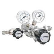 Harris Specialty Gas Lab Regulator, Two Stage, CGA-580, 0 to 50 psi, Use With: Argon, Helium, Nitrogen KH1098