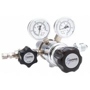 Harris Specialty Gas Regulator, Two Stage, CGA-580, 0 to 50 psi, Use With: Argon, Helium, Nitrogen KH1059