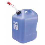 Midwest Can Water Container, 6 gal. Cap., Blue, HDPE 6700