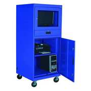 Zoro Select Mobile Computer Cabinet, 30" Overall W. 462D20