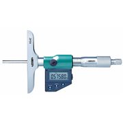 Insize Electronic Depth Micrometer, 4" L Base 3540-50E