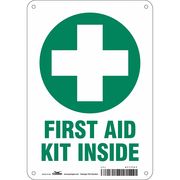 Condor First Aid Sign, 7" W x 10" H, 0.004" Thick, 471T27 471T27
