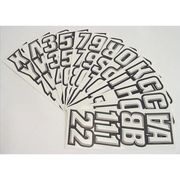 Hardline Products Number and Letter Combo Kit, White/Black GWHBLK500