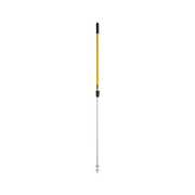 Rubbermaid Commercial 48" to 72" Threaded Telescopic Handle, 1 1/8 in Dia, Yellow, Aluminum FGQ75500YL00