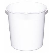 Tough Guy 3 gal Round Bucket, 12 1/2 in Dia, White, Polypropylene 48LZ13