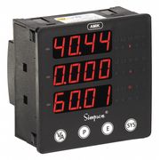 Simpson Electric Digital Panel Meter, 2.16 in. D, 1 Relays A100