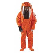 Microchem Encapsulated Suit, Orange, Chemical Laminate, Zipper 68-6000