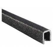 Trim-Lok Edge Trim, PVC, Aluminum, 100 ft Length, 0.545 in Overall Width 1375B3X3/8-100