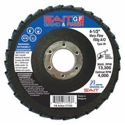 United Abrasives/Sait SAIT 77720 SAIT GF Grind & Finish Flap Discs, 4-1/2" x 7/8", Aluminum Oxide Grain, Coarse/60 Grit, 10-Pack 77720