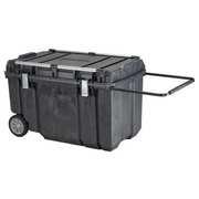 Dewalt Tough Chest Mobile Tool Box, Plastic, Black, 38 in W x 23 in D x 24 in H DWST38000