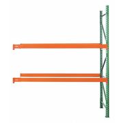 Husky Rack & Wire Pallet Rack Add-On Unit, Teardrop, Roll Formed Style, 192 in H, 123 in W, 42 in D 244219243120A