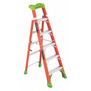 Louisville 6 ft Fiberglass Stepladder, 300 lb Capacity FXS1506