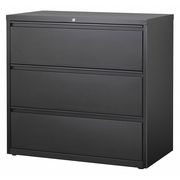 Hirsh 42" W 3 Drawer Lateral File Cabinet, Black, Letter 17644