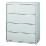 Hirsh 42" W 4 Drawer Lateral File Cabinet, Light Gray, Letter 17461