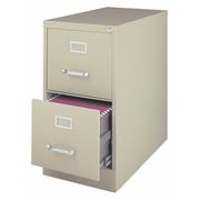 Hirsh 15" W 2 Drawer File Cabinet, Putty, Letter 14409