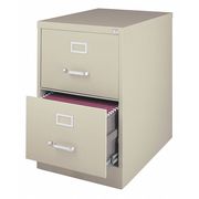 Hirsh 18" W 2 Drawer File Cabinet, Putty, Legal 14412