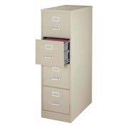 Hirsh 15" W 4 Drawer File Cabinet, Putty, Letter 17545