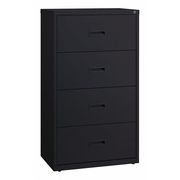 Hirsh 30" W 4 Drawer File Cabinet, Black, A4/Legal/Letter 14957