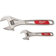 Milwaukee Tool Adjustable Wrench Set, 6 in and 10 in, 2-Piece 48-22-7400